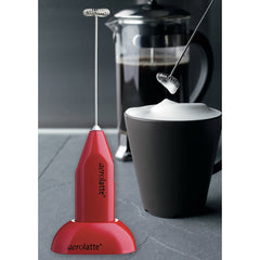 Aerolatte Milk Frother with Stand, Red